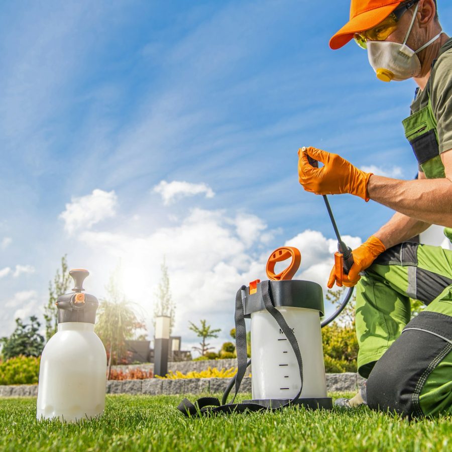 Preparing Pest Control Spraying Equipment